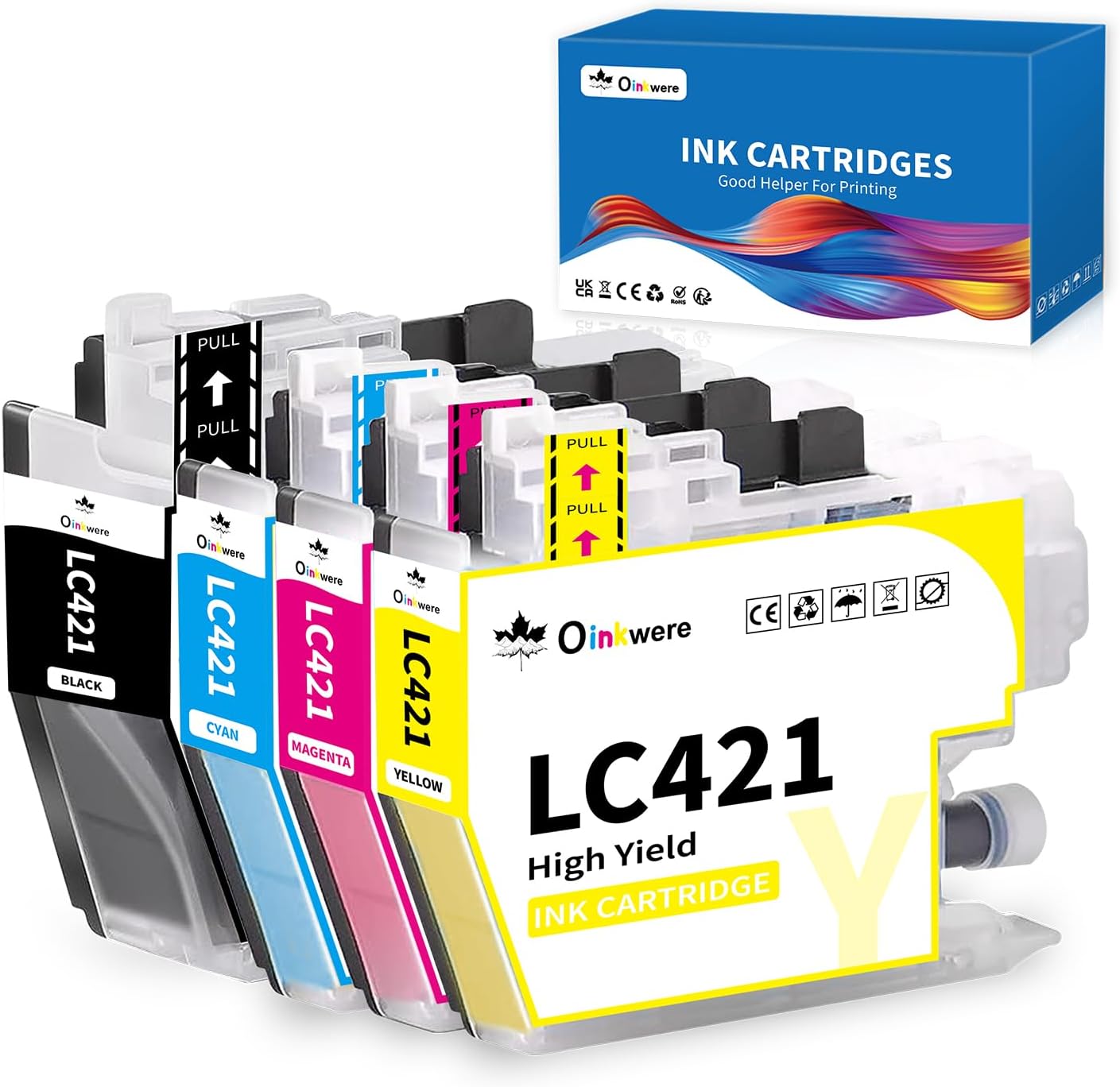 LC980 LC1100 KIT 10 Cartucce Compatibili - Nero + Colori Per Stampanti Brother DCP-J715W E Modelli Selezionati (Tonersshop)