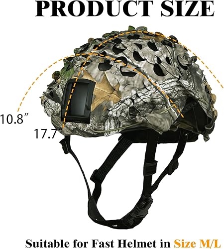 Vista 49 de LOOGU Funda táctica para casco, malla transpirable, camuflaje camuflaje casco cubierta ideal para combate táctico militar LOOGU SPRETTA.C MT frondoso