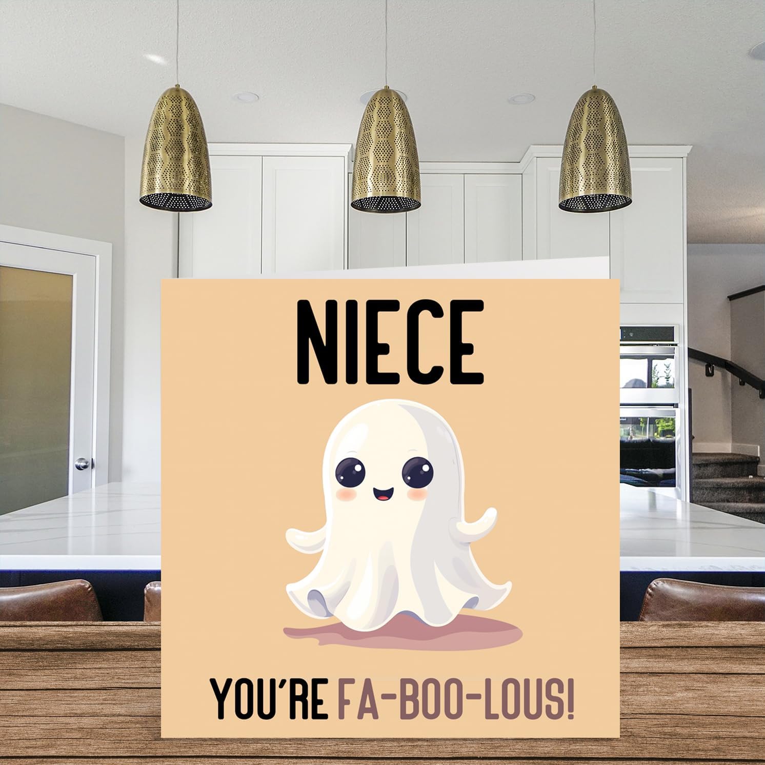 Stuff4 Birthday Cards for Niece - Fa-Boo-Lous - Funny Happy Birthday Card for Niece from Uncle Aunt Aunt, Niece Birthday Gifts, 5.7 x 5.7 Inch Joke Greeting Cards for Women Her