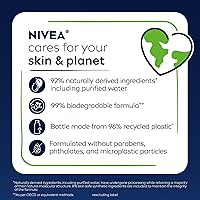 Vista 10 de NIVEA MEN Maximum Hydration Body Wash for Dry Skin, Aloe Vera Enriched, 3-in-1 Moisturizing Body Wash, Face and Hair, Paraben Free, Vegan Formula