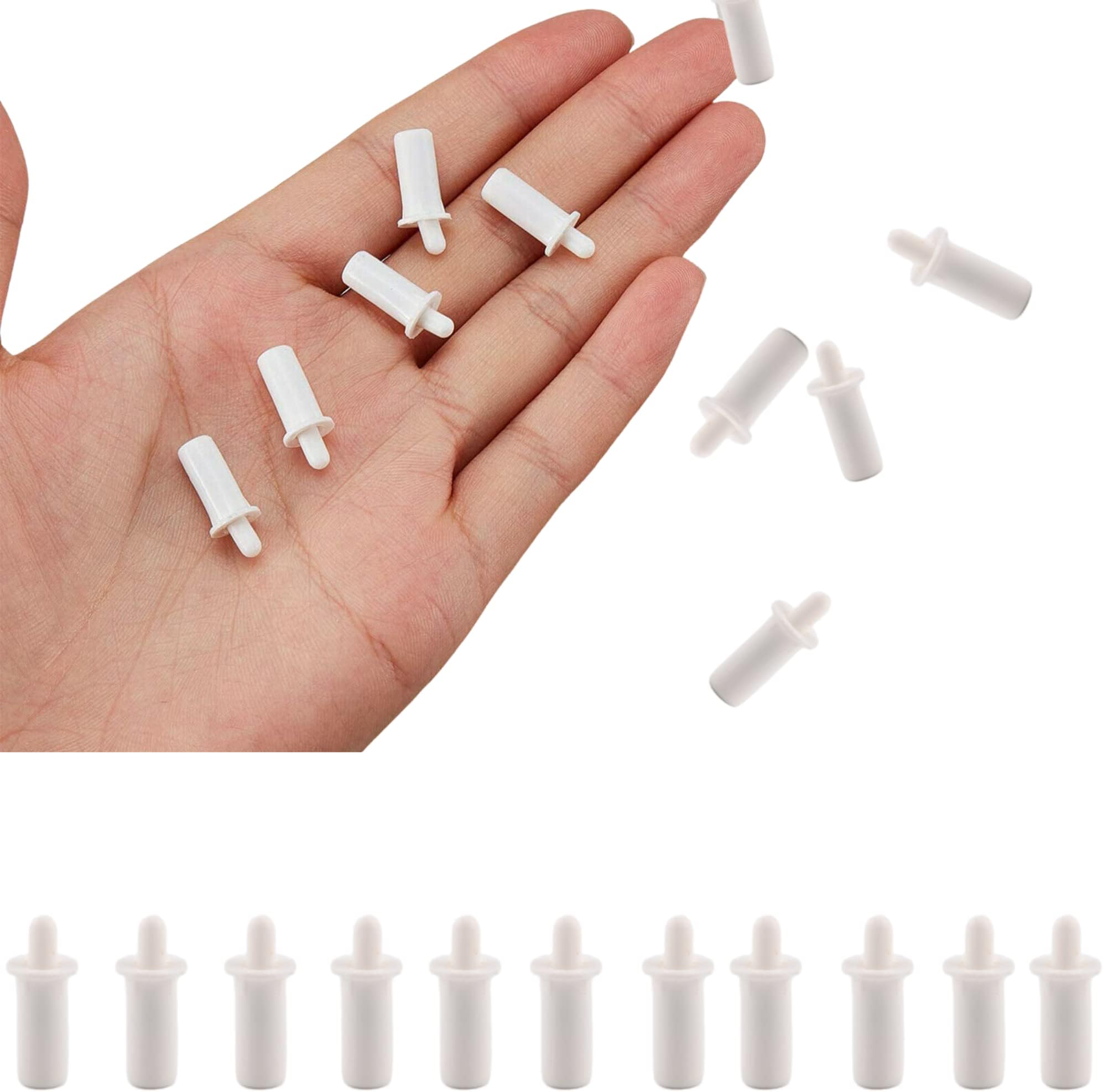 Plantation Shutter Spring Loaded Louver Repair Pins 20mm x 6mm (Pack of 10) – Replacement Pins for Wooden & MDF Plantation Shutters