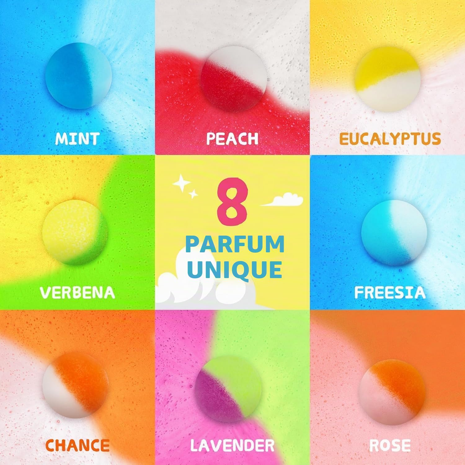 Lot de 30 bombes de bain pour enfants avec jouets à l'intérieur, bombes de bain moussantes naturelles et biologiques avec surprise phosphorescente à l'intérieur, cadeau parfait pour anniversaire
