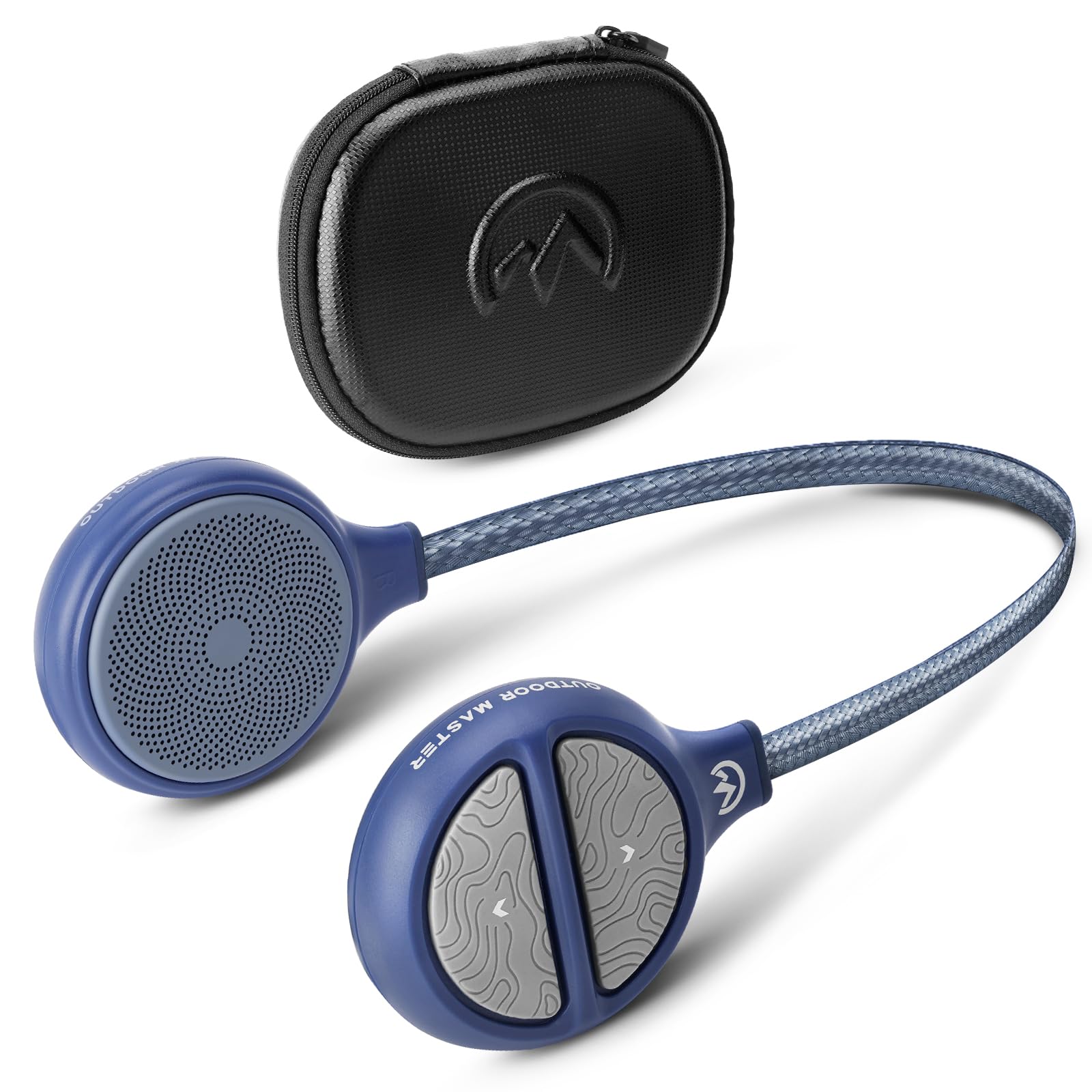 OutdoorMaster Wireless Bluetooth 5.0 Helmet Drop-in Headphones HD Speaker Chip Compatible with Audio-Ready Helmet with Built-in Mic for Motorcycling Easy Control Buttons IP45 Sweat-Resistance