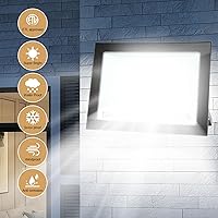 Vista 7 de Luz de inundación LED equivalente a 700 W con estaca de tierra, luz de trabajo exterior impermeable IP66, extremadamente brillante, 6500K, 6600LM