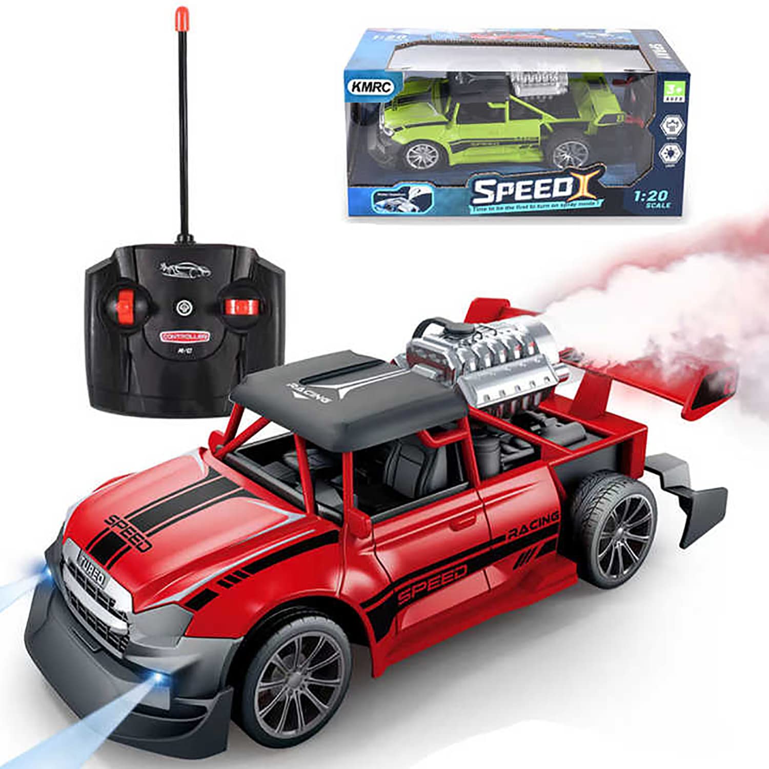 Magicwand® R/C 1:20 Scale 4 Wheel Racing High Speed 15 Km/H Rock Monster Car with Light & Flame Spray Function【Pack of 1 Car】【Colors As Per Stock】 (B0B5XC5364) Amazon Price History, Amazon Price Tracker