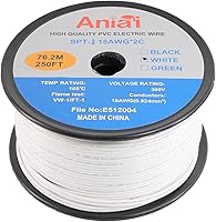 Vista 19 de SPT-2 18/2 Cable de cobre para iluminación de paisaje de bajo voltaje, 500 pies, blanco, calibre 18, 2 conductores, entierro directo al aire libre