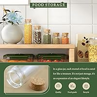 Vista 3 de Paquete de 15 botellas de vidrio de 1.35 onzas líquidas con tapones de corcho, para botellas de hechizos, tarros de especias, recuerdos de fiesta