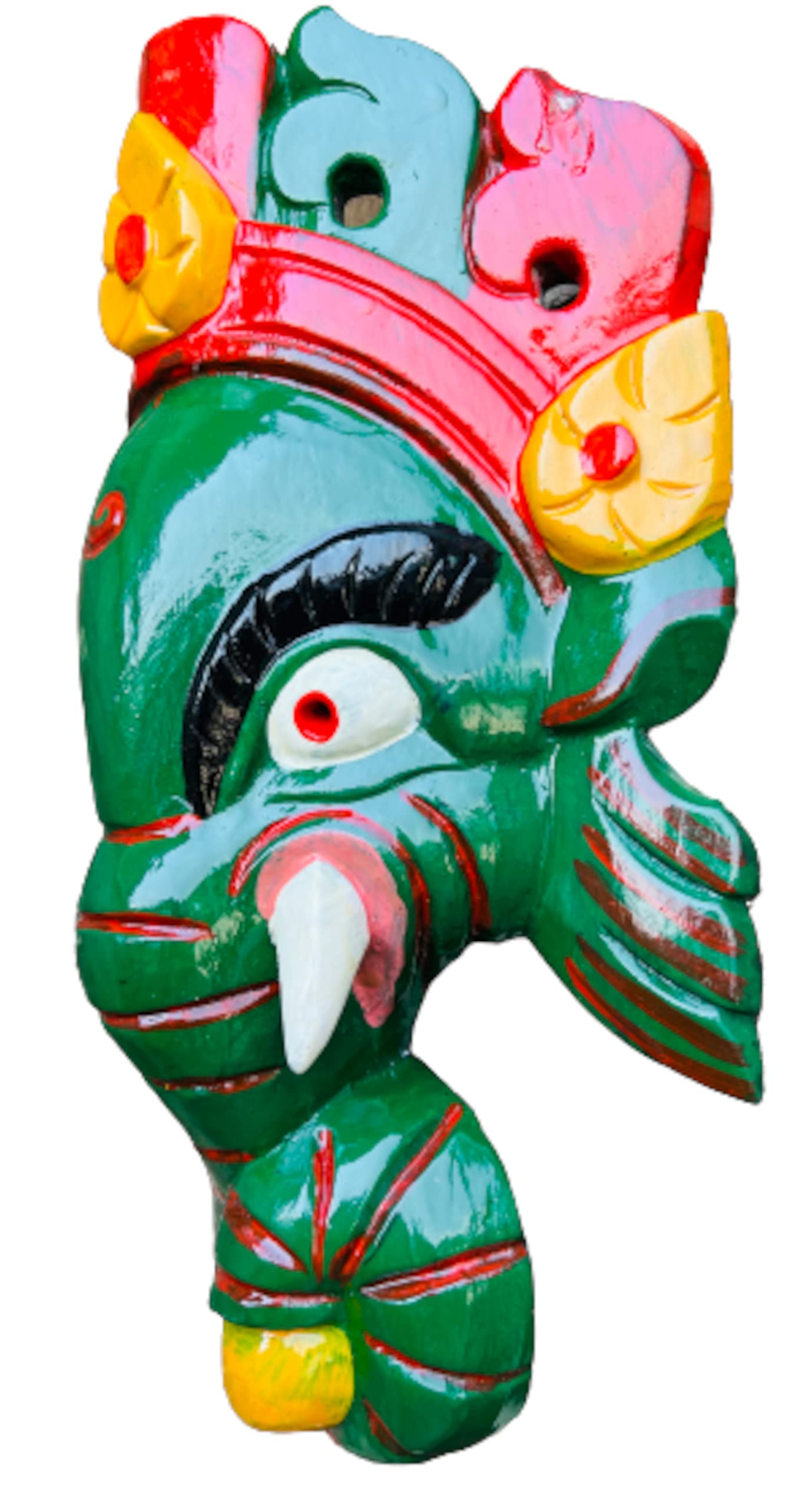 Amazon.co.jp: QT S ガネーシャ アンティーク ハンドメイド 木製