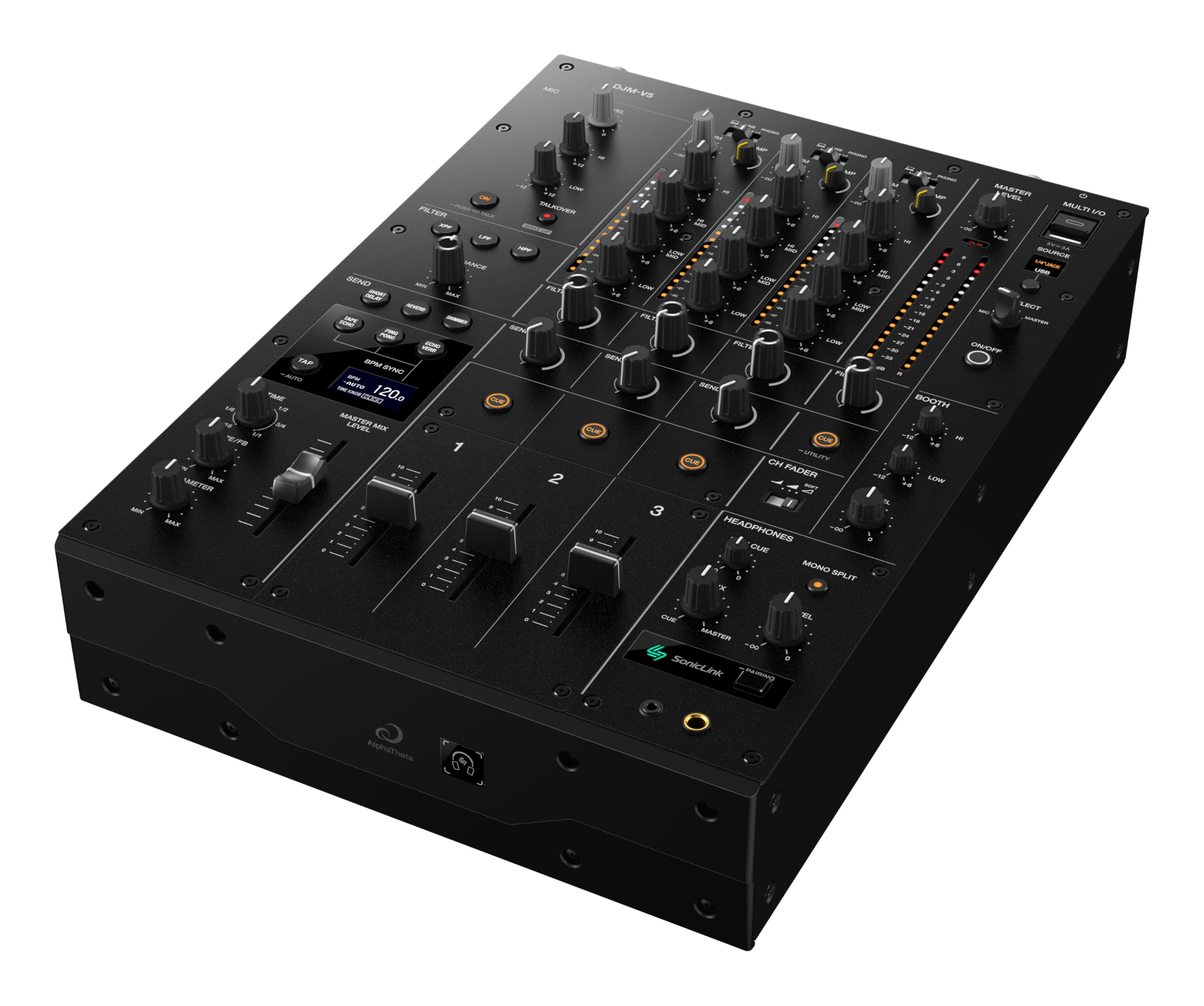 Amazon.com: AlphaTheta DJM-V5 3-Channel DJ Mixer, Send FX