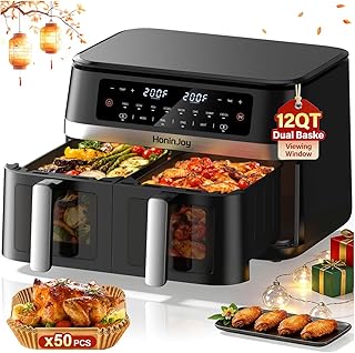 12QT Large Double Basket Air Fryer