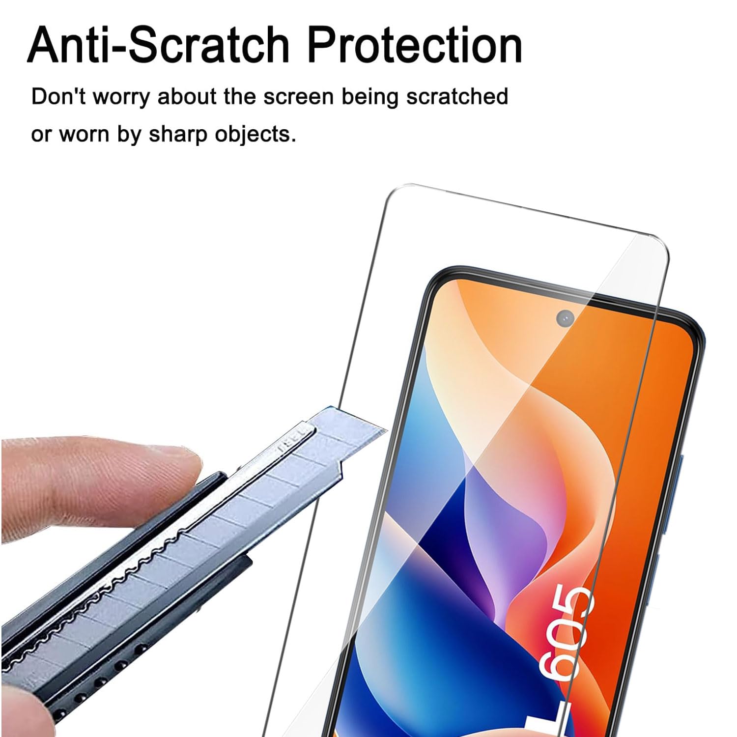 2x (Pack) PELLICOLA VETRO TEMPERATO TCL 605 PROTEZIONE DISPLAY - Foto 4