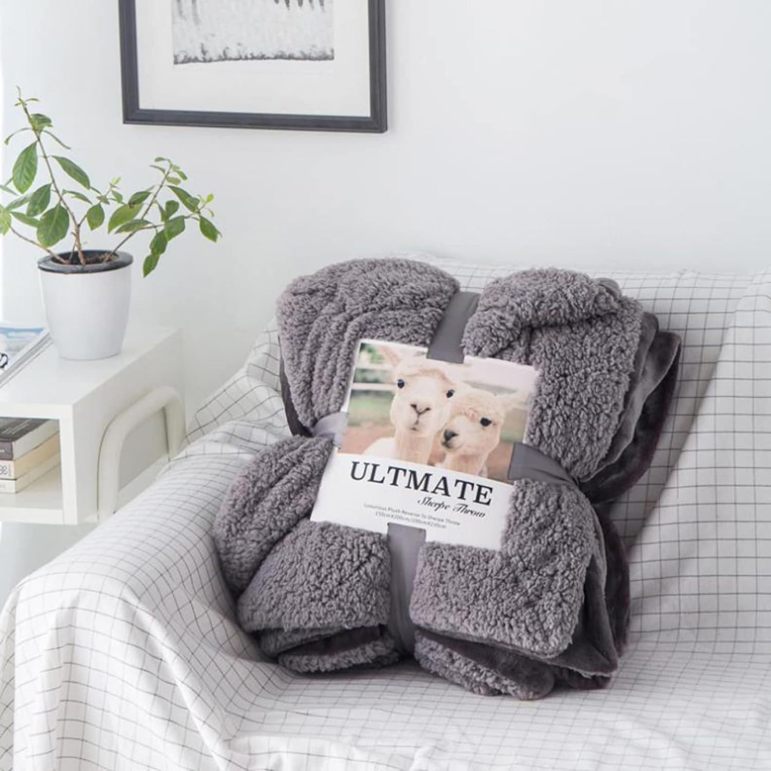Blanket, Knitted Blanket, Warm, Fluffy Blanket, Large, Cute, Knee Blanket (Pattern 8, Single, 100 * 120cm)