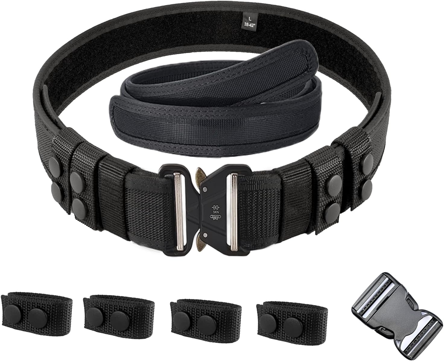 Duty Belt for Law Enforcement Stiff Nylon Tactical Work Belt