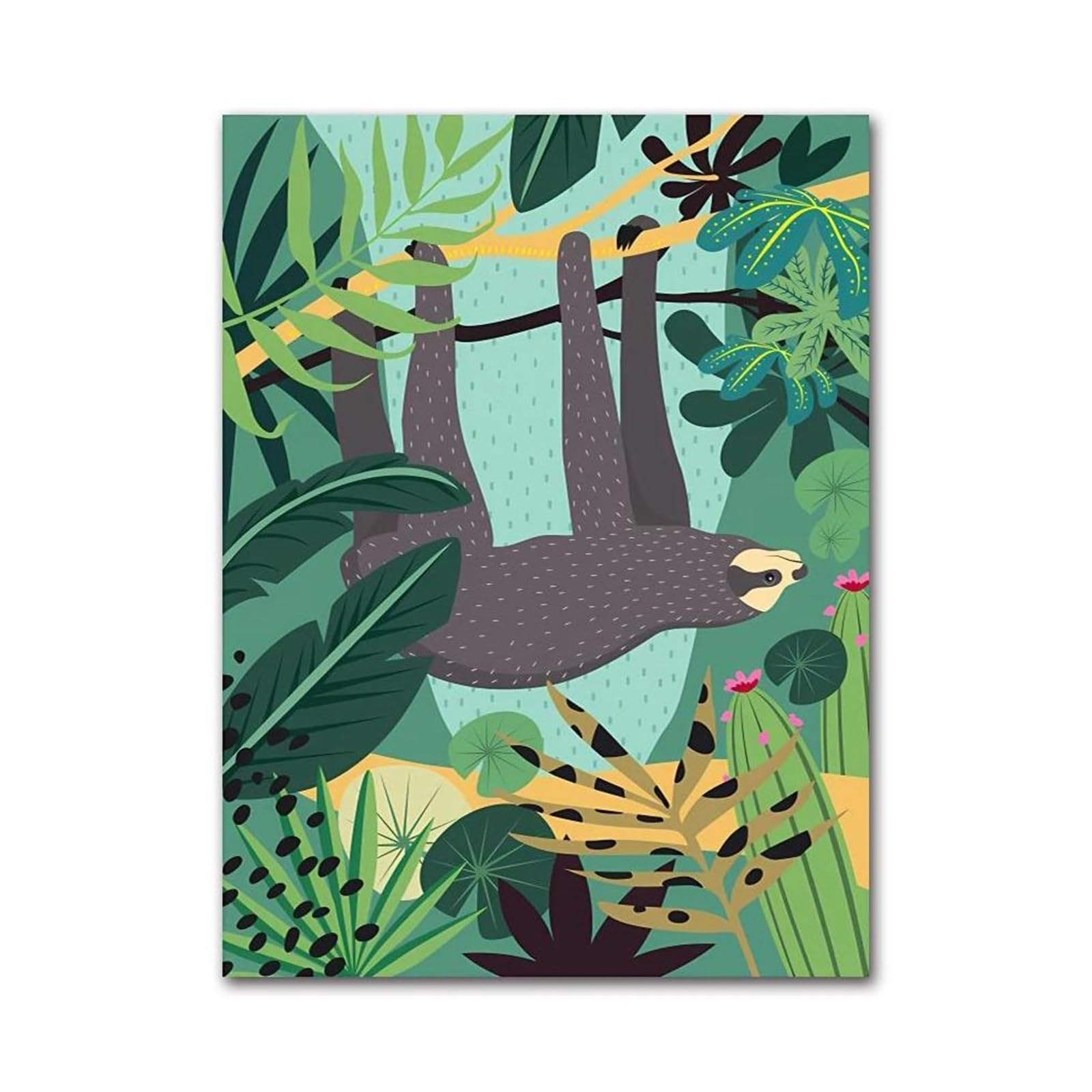 Cuadro sobre lienzo de koala y jungla para llenar de calidez y vida tu hogar