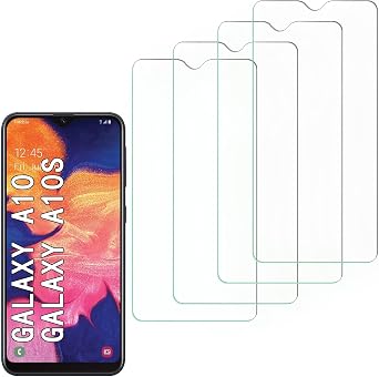 [4 Pack] Tempered Glass Screen Protector for Samsung Galaxy A10 | Tempered Glass, Scratch Resistant, Easy-Install, Bubble Free, Anti-Fingerprint