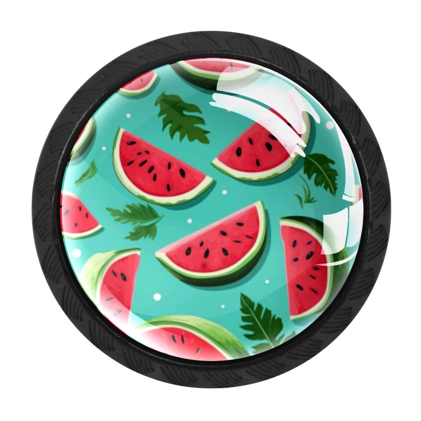 Chenzzzz Multicolored 10 4 Pack Black Watermelon Cabinet Pulls Kitchen Cabinet Handles Ideal For Cabinet,Drawer,Cupboard And Wardrobe