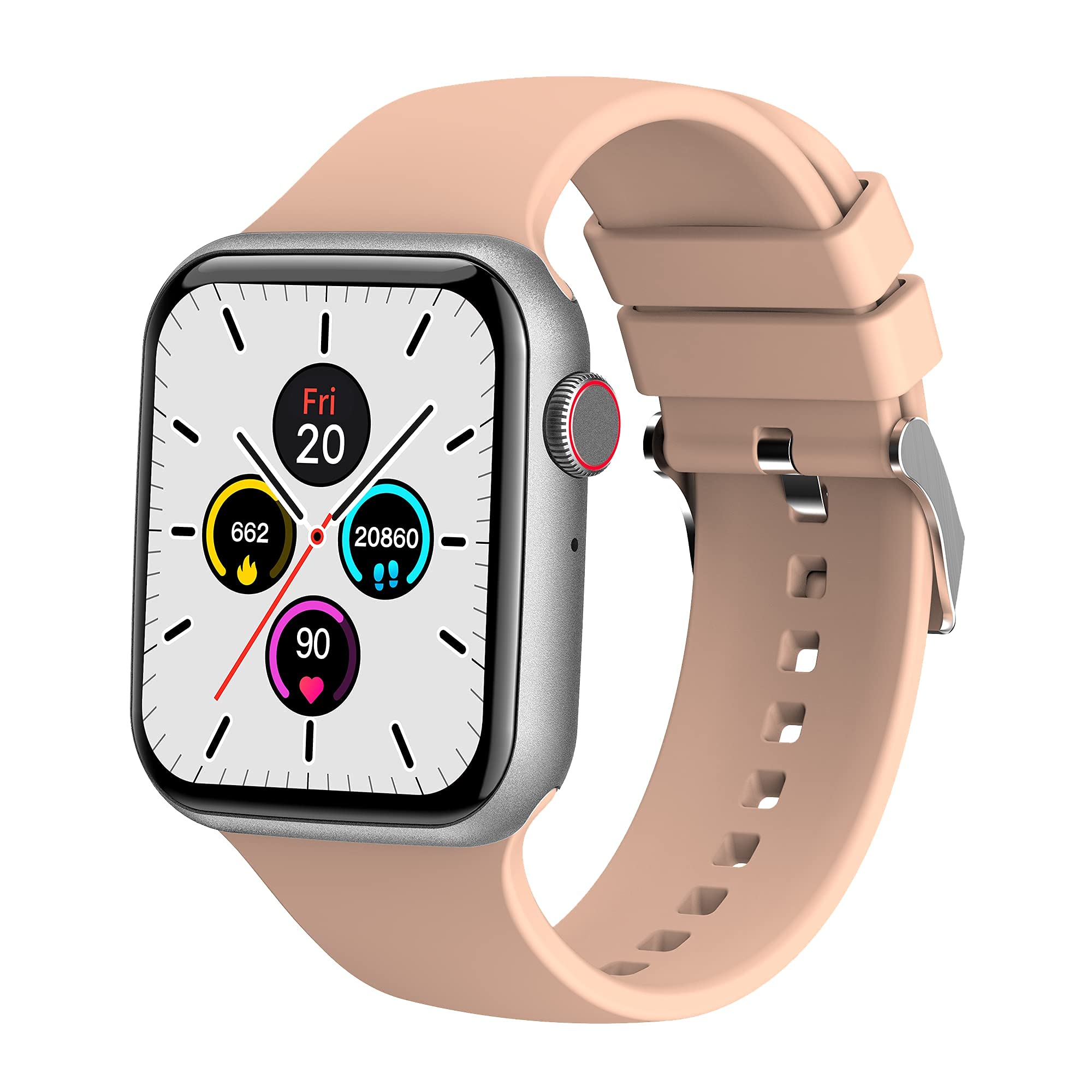 (Refurbished) Fire-Boltt Ring Bluetooth Calling Smartwatch with SpO2 & 1.7 inches Metal Body, Blood Oxygen Monitoring, Continuous Heart Rate, Full Touch & Multiple Watch Faces (Beige) (B09BWZBSGK) Amazon Price History, Amazon Price Tracker