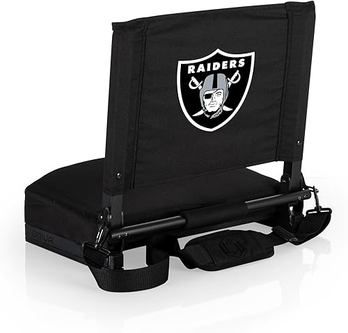 PICNIC TIME NFL NFL - Asiento de estadio Gridiron de la NFL, ligero, portátil, plegable, para gradas y bancos