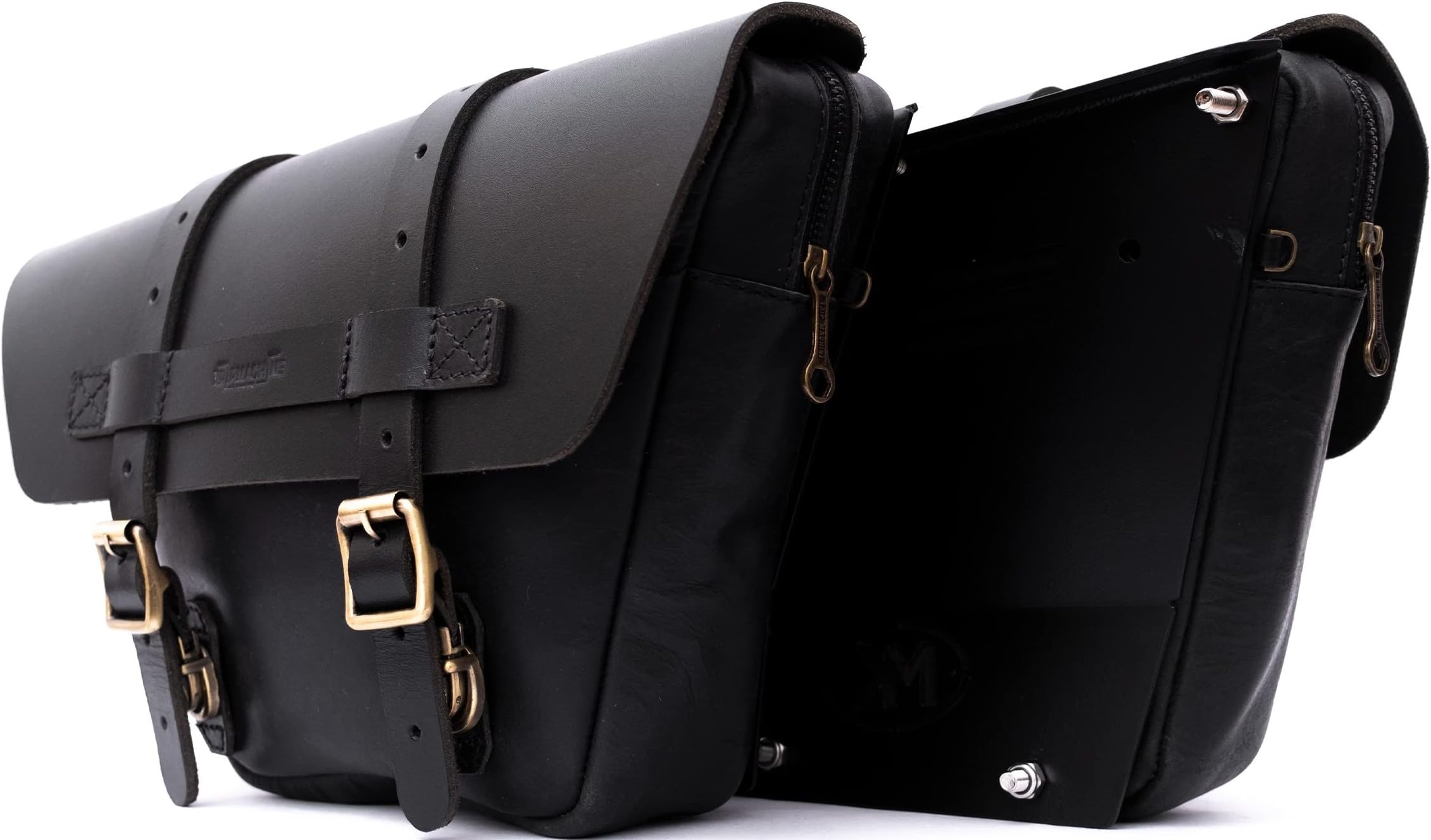 Trip Machine Company Wingman Side Panel Bag for Royal Enfield Interceptor 650 / Continental GT 650 (Black, Pair)