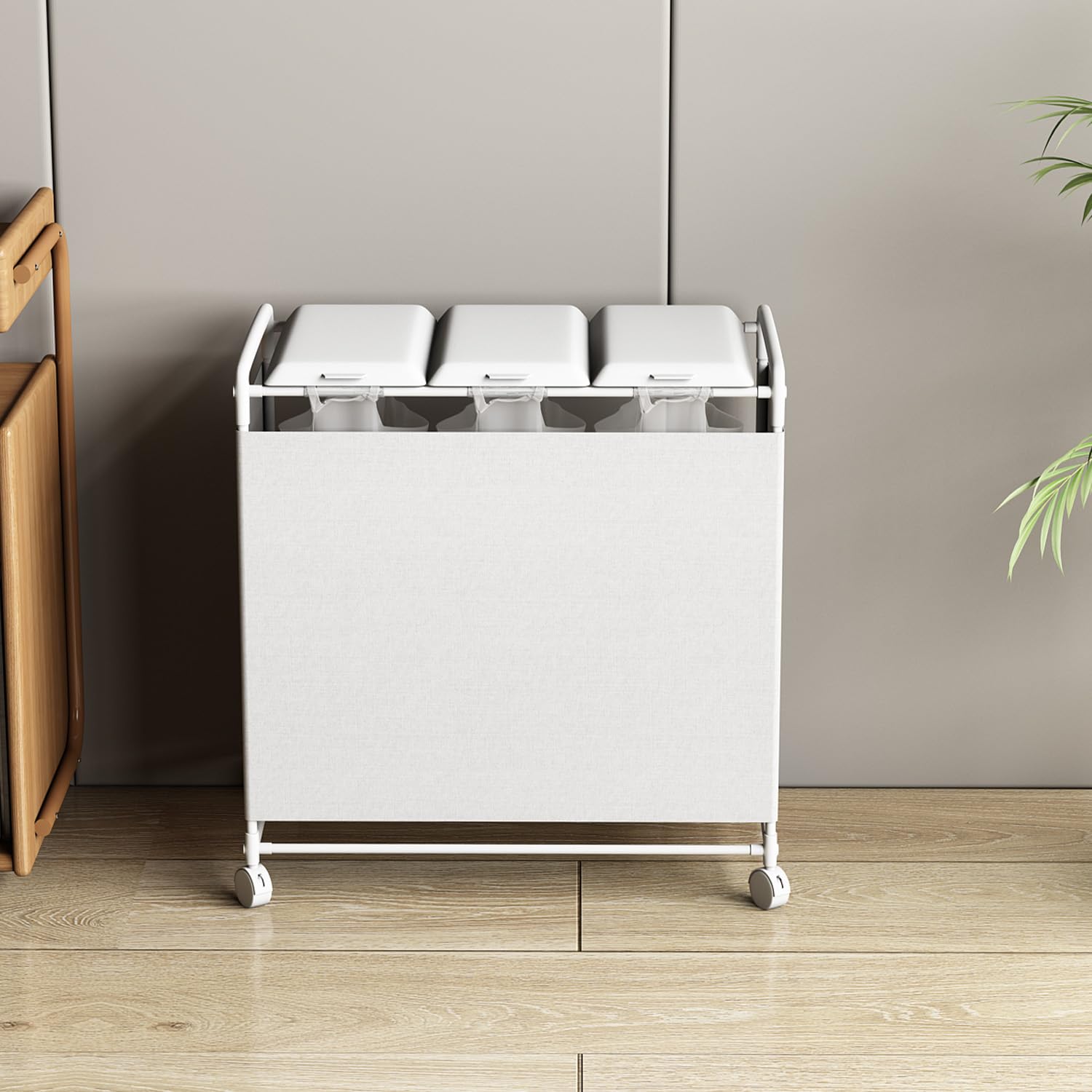 Amazon｜目隠し 分別ダストワゴン 3分別 大容量 ゴミ袋ホルダー ゴミ袋 