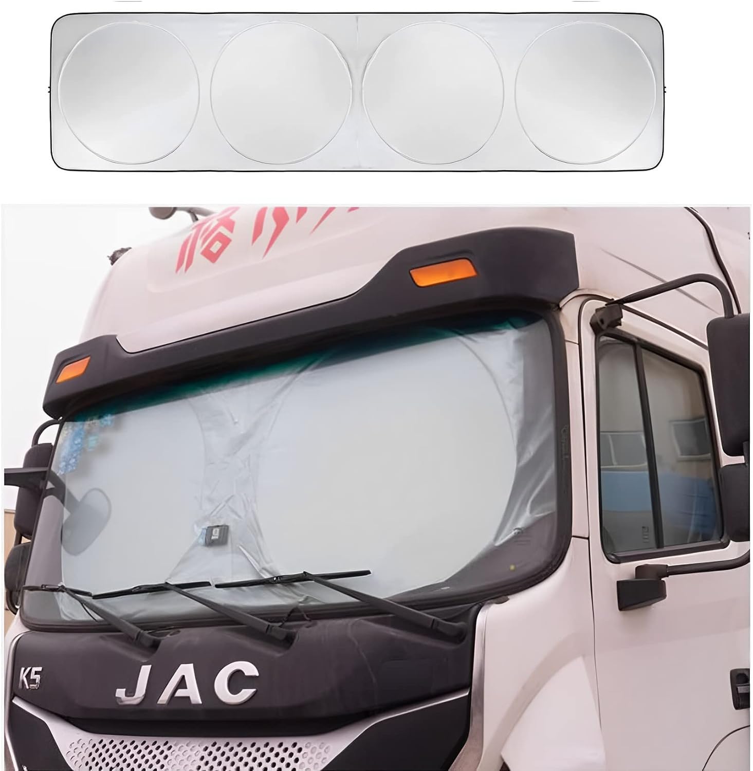 YIHAOBOX SemiTruck Sun Shade for Windshield & Side Windows