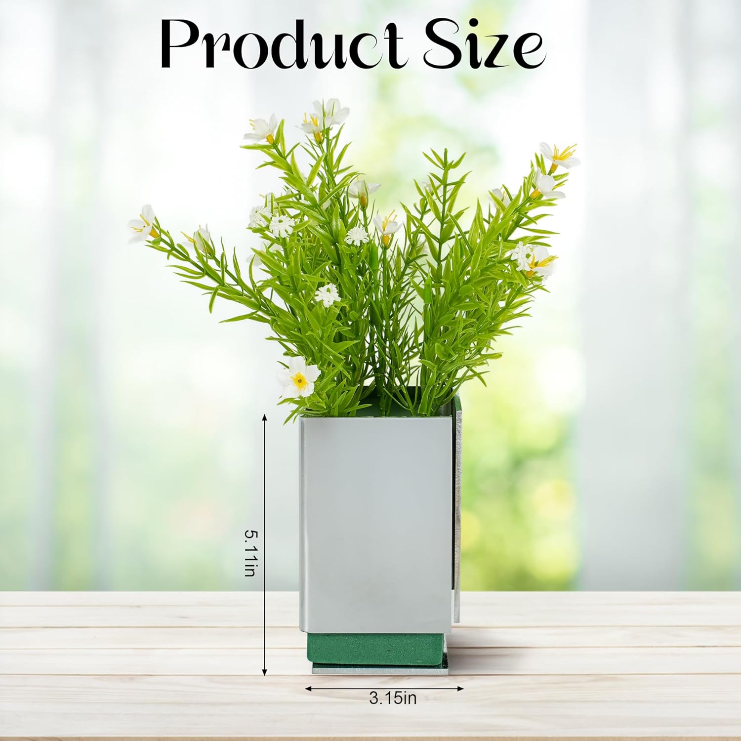 Industrial Style 9-gauge Pure Brass Counter Top All Purpose Holder - chrome, one pack