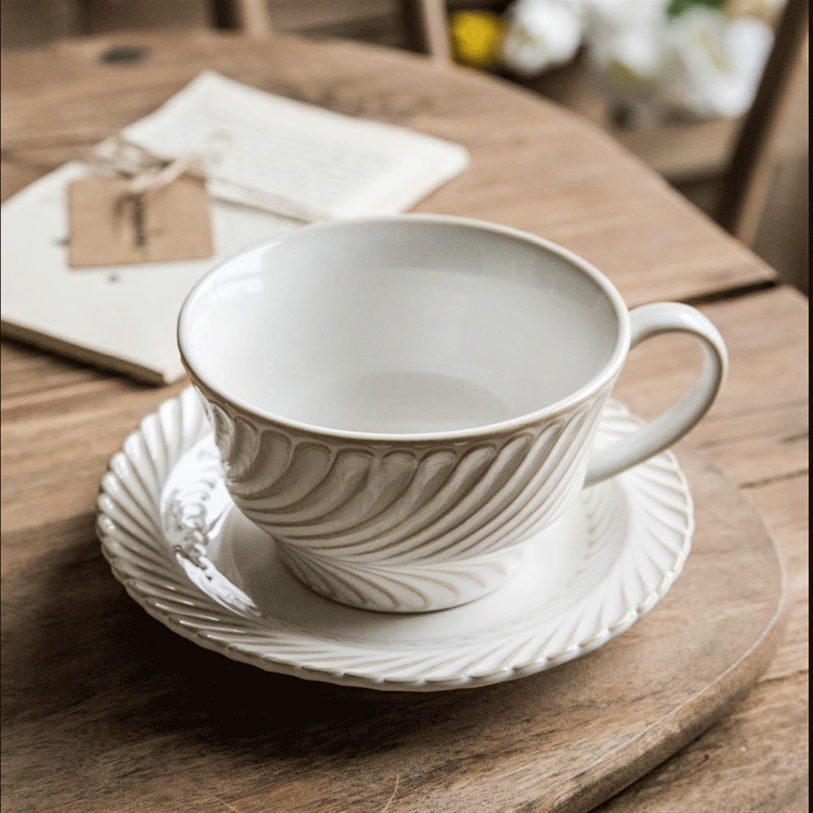 Filiżanka do kawy 300 ml wykwintny zestaw filiżanek do kawy popołudniowa herbata ceramiczny kubek domowy kubek ceramiczny kubek