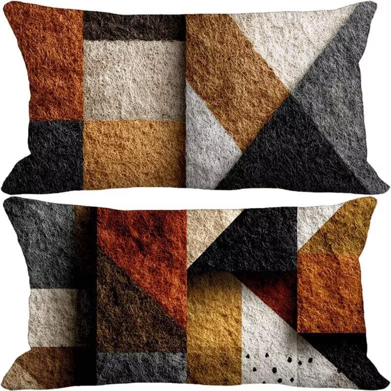 Coussin canapé brun 60x80 cm lot de 2 imperméable pour décoration jardin