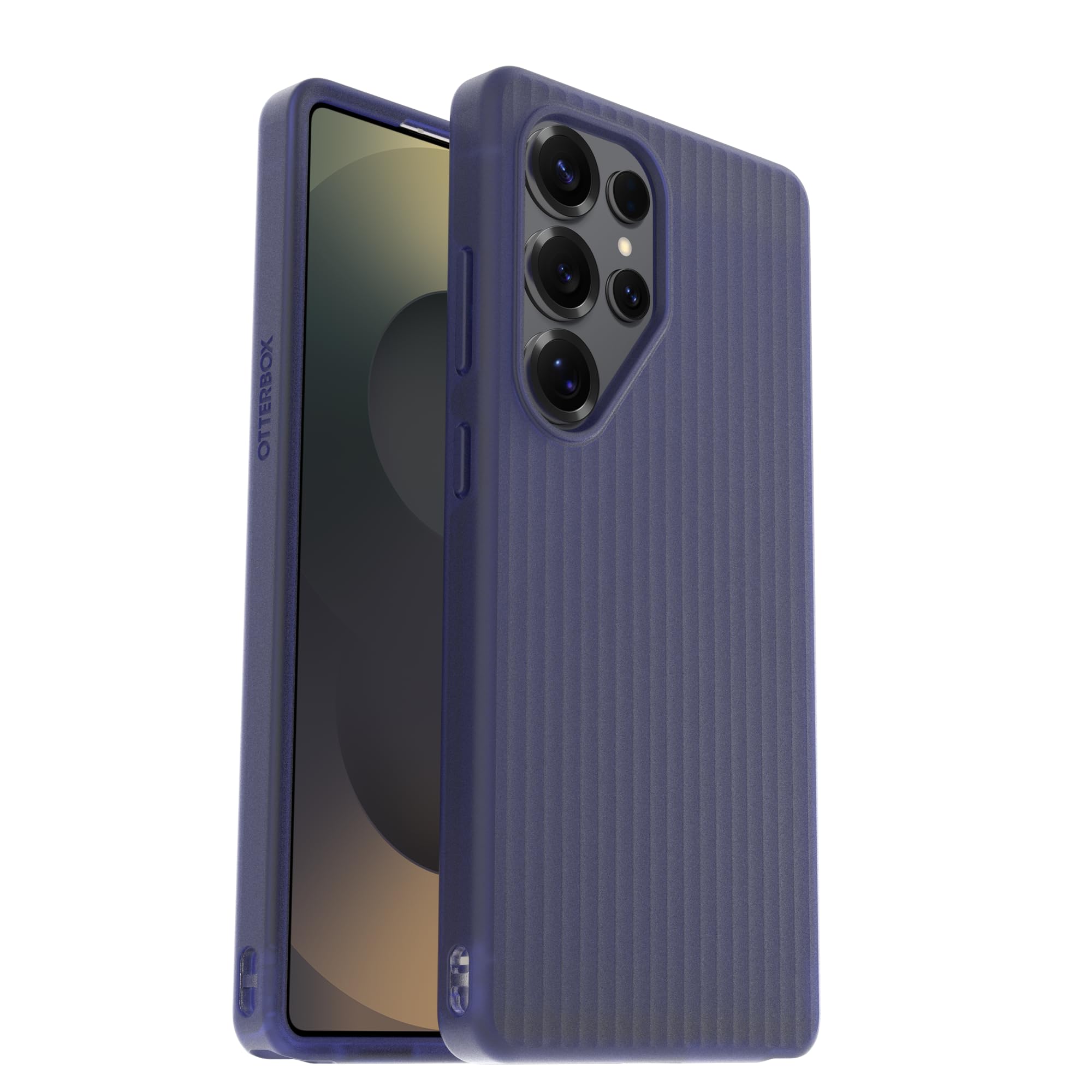OtterBox Funda Suave al Tacto para Samsung Galaxy S25 Ultra Symmetry Series, Color Azul | Funda de silicona suave al tacto, ultrafina para Samsung Galaxy con bordes elevados y protección contra caídas