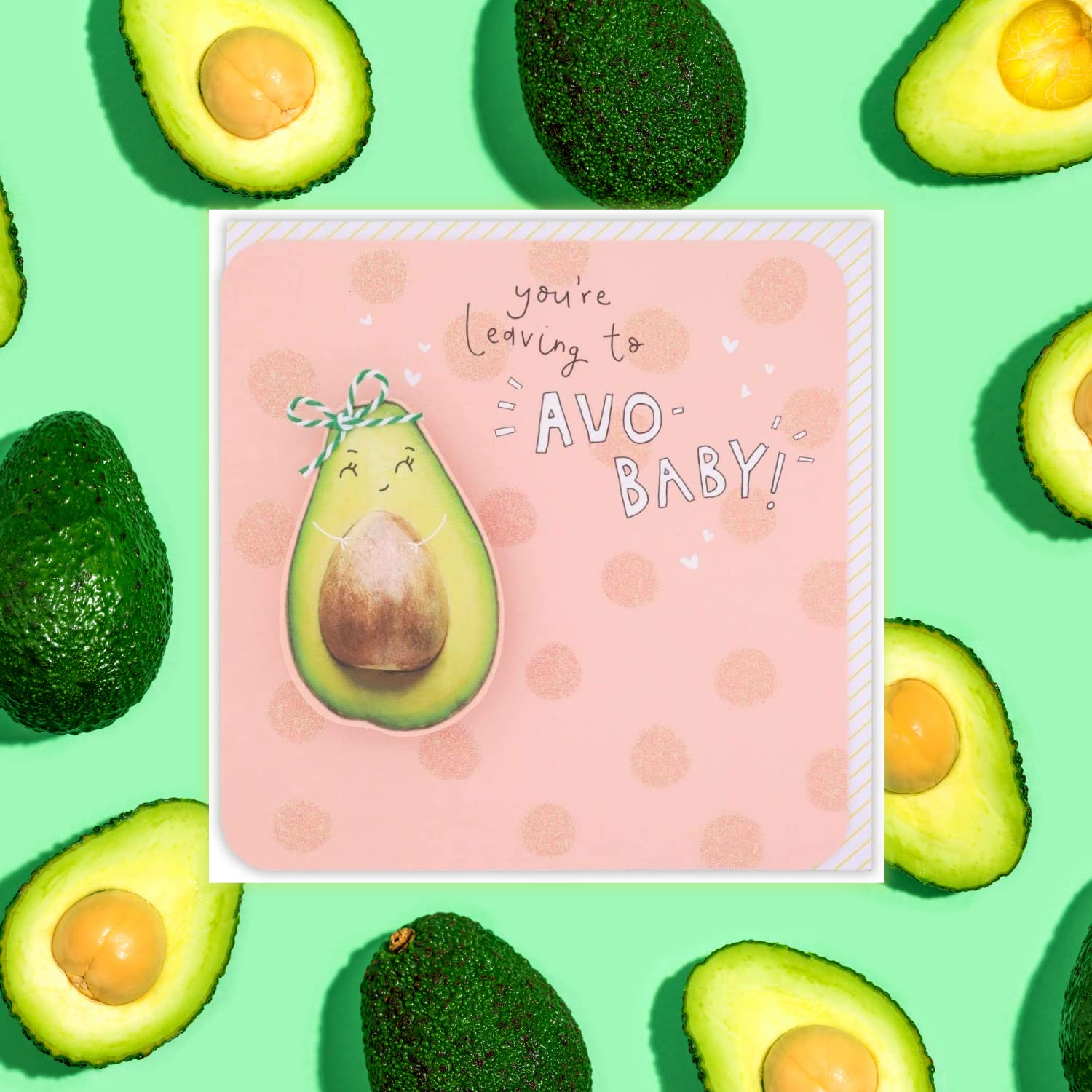 Clintons Grußkarte "Leaving To 'Avo' Baby" | 11x15 Cm | Abschiedskarte Für Werdende Mütter | Mit Umschlag