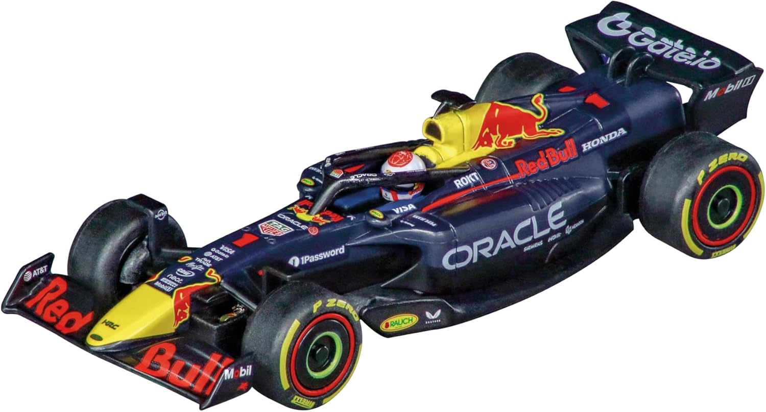 Carrera GO Slot Car 20064280 – Oracle Red Bull Racing RB21 M. Verstappen, No.1 (2025) 1:43 Scale Analog Vehicle