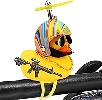 Vista 11 de wonuu Adornos de pato de goma para automóvil, decoración de tablero de pato para apretar, decoración de bicicleta para ciclismo, motocicleta