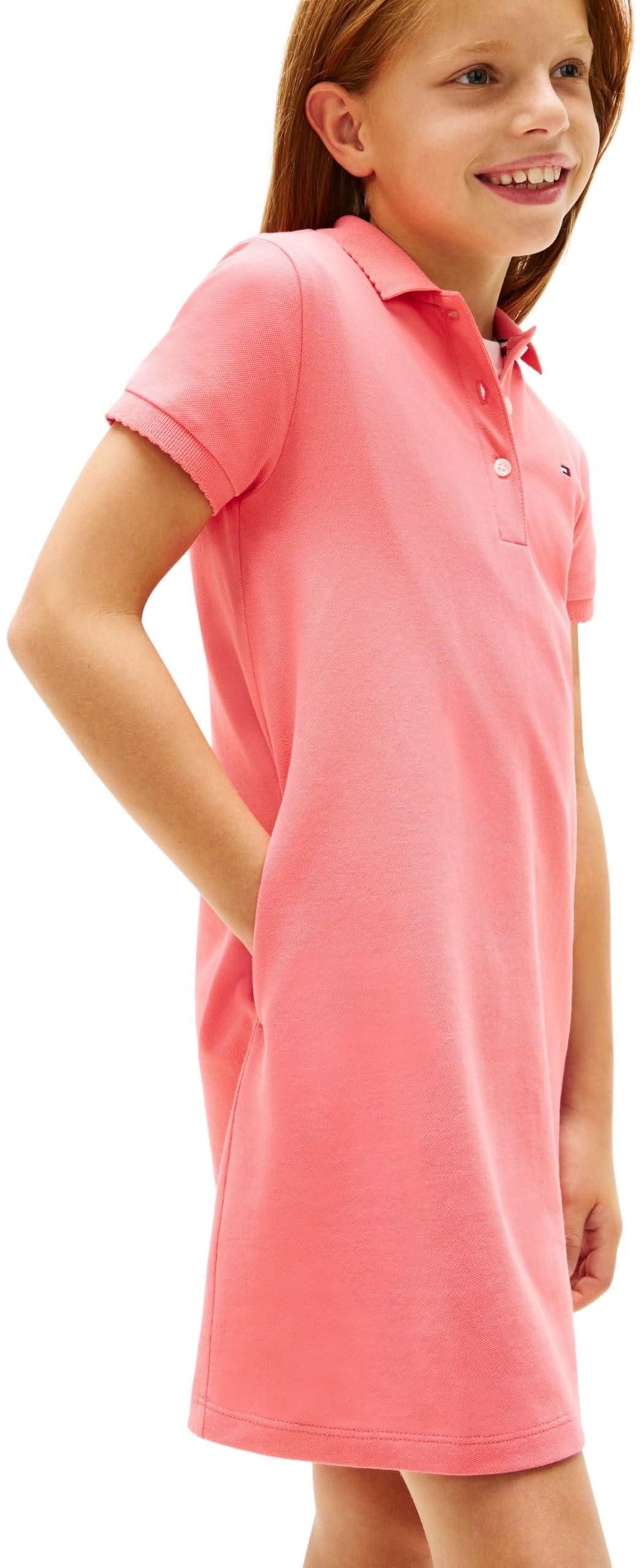 Tommy Hilfiger Mädchen Essential Polo Dress Kg0kg08564 Kleider (1er Pack)