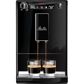 Melitta Caffeo Solo E 950-222 Kaffeevollautomat (Exzellenter Kaffee-Genuss dank Vorbrühfunktion und herausnehmbarer Brühgruppe) pure black