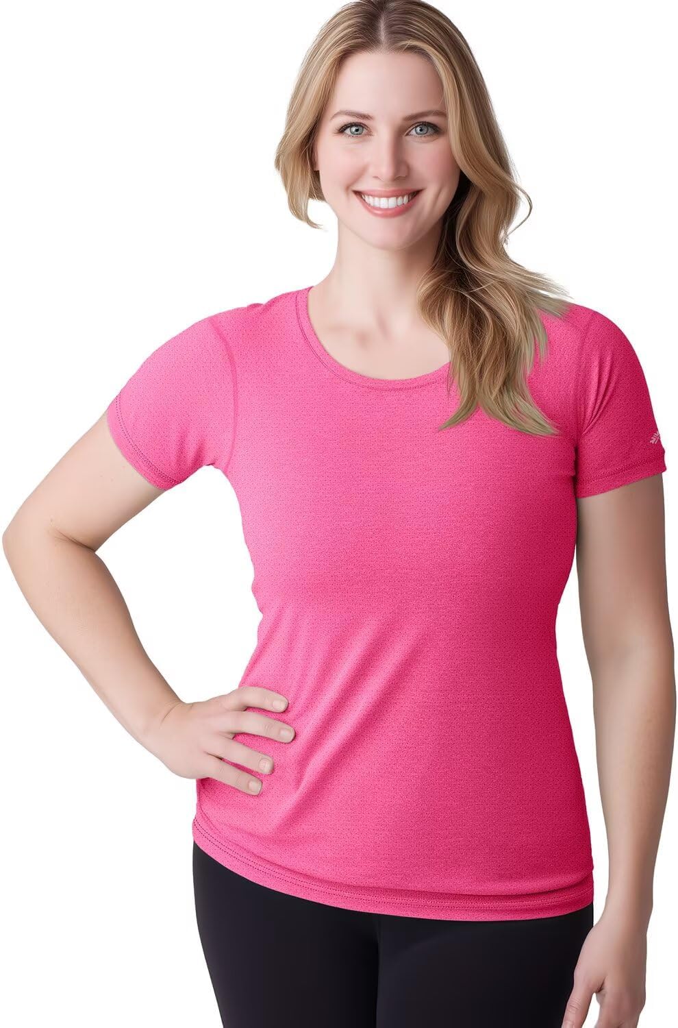 Zengjo Womens Athletic Tops Short Sleeve Slim Fitted Quick Dry Moisture Wicking Workout T-Shirt for Gym Running Yoga - Image 5
