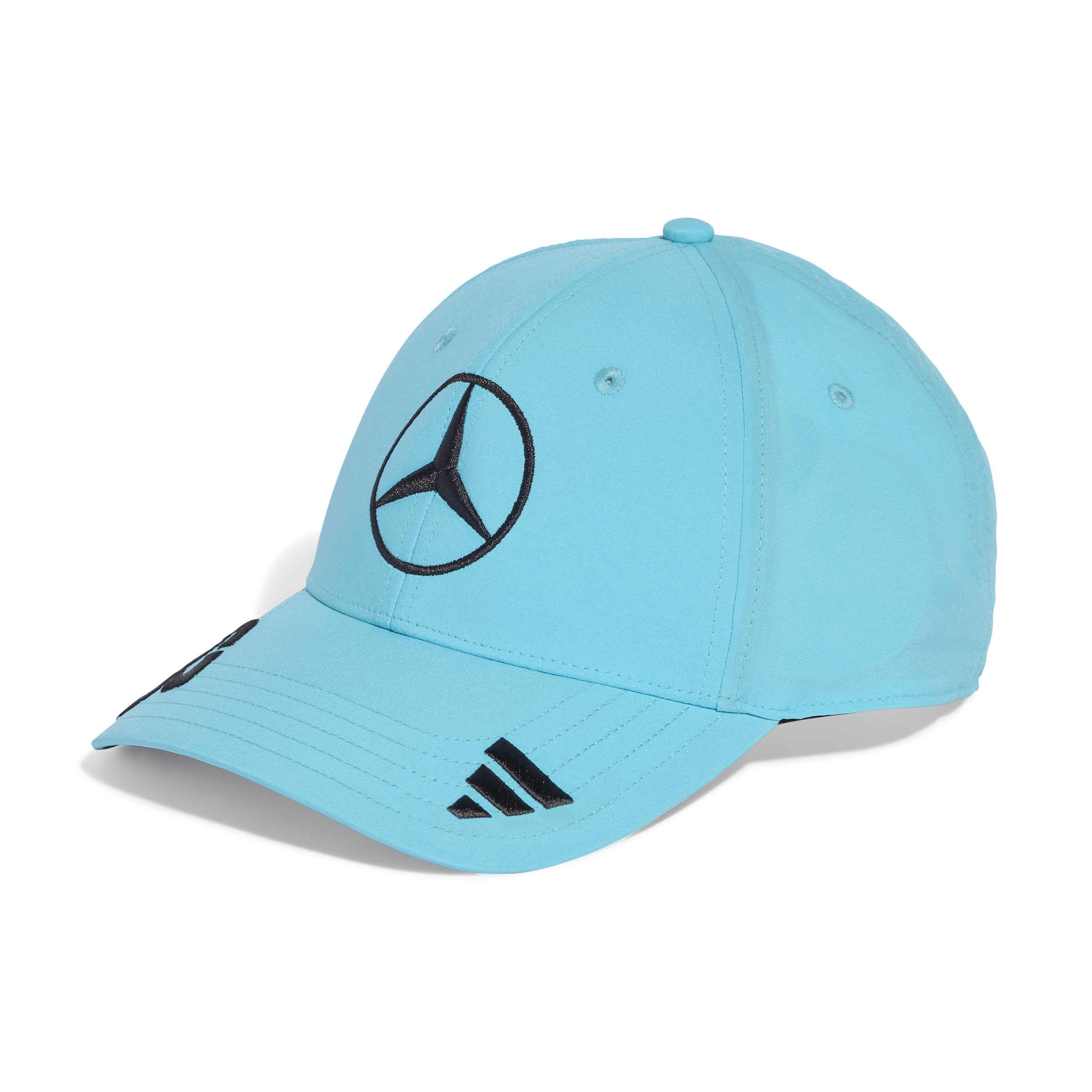 adidas Unisex Mercedes - AMG Petronas Formula ONE Team George Russell Cap, Samba Blue, XS