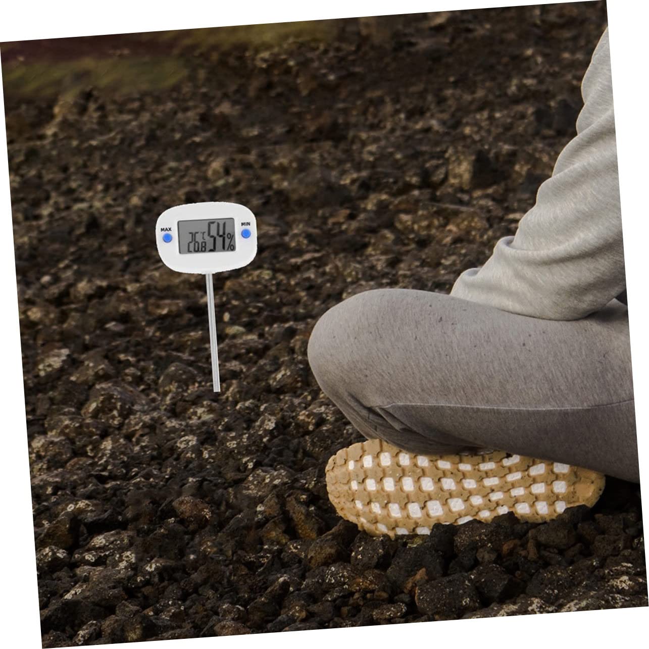 POPETPOP 3 Thermomètres Testeurs Dhumidité du Sol dans Un Seul Outil De Jardinage À Utiliser