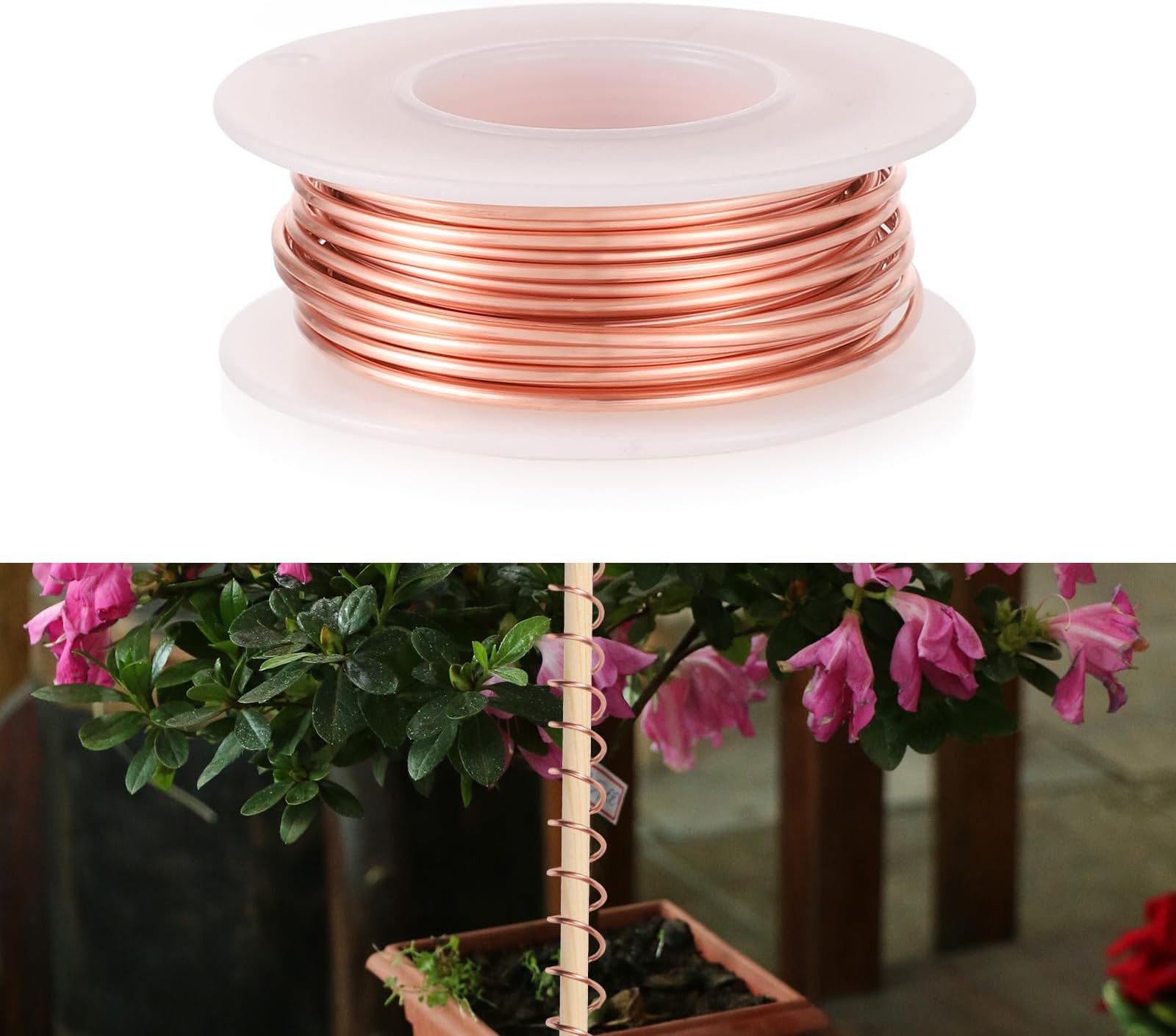 16.4 Feet Electroculture Gardening Antenna, Pure Electroculture Gardening Copper Wire 16 Gauge 99.9% Soft Copper Wire for Growing Plants and Vegetables