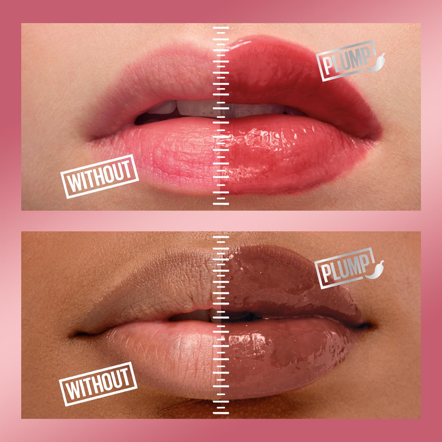 Maybelline New York, Lifter Plump Lip Gloss, Lasting Plump, Heated Formula with Hyaluronic Acid and Chilli Pepper, XL Wand - Image 3
