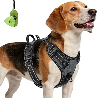 Joytale No Pull Dog Harness Medium Sized Dog, Front Clip, Gray