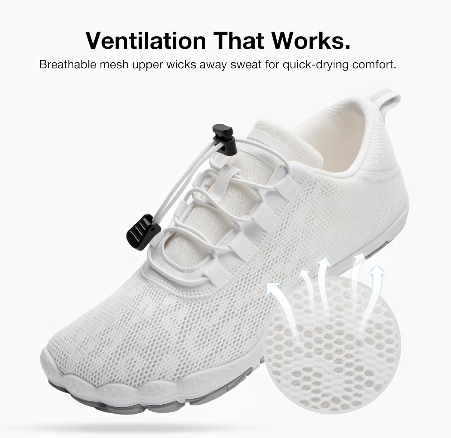 HIITAVE Barefoot Water Shoes for Women Slip On Beach Pool Shoes