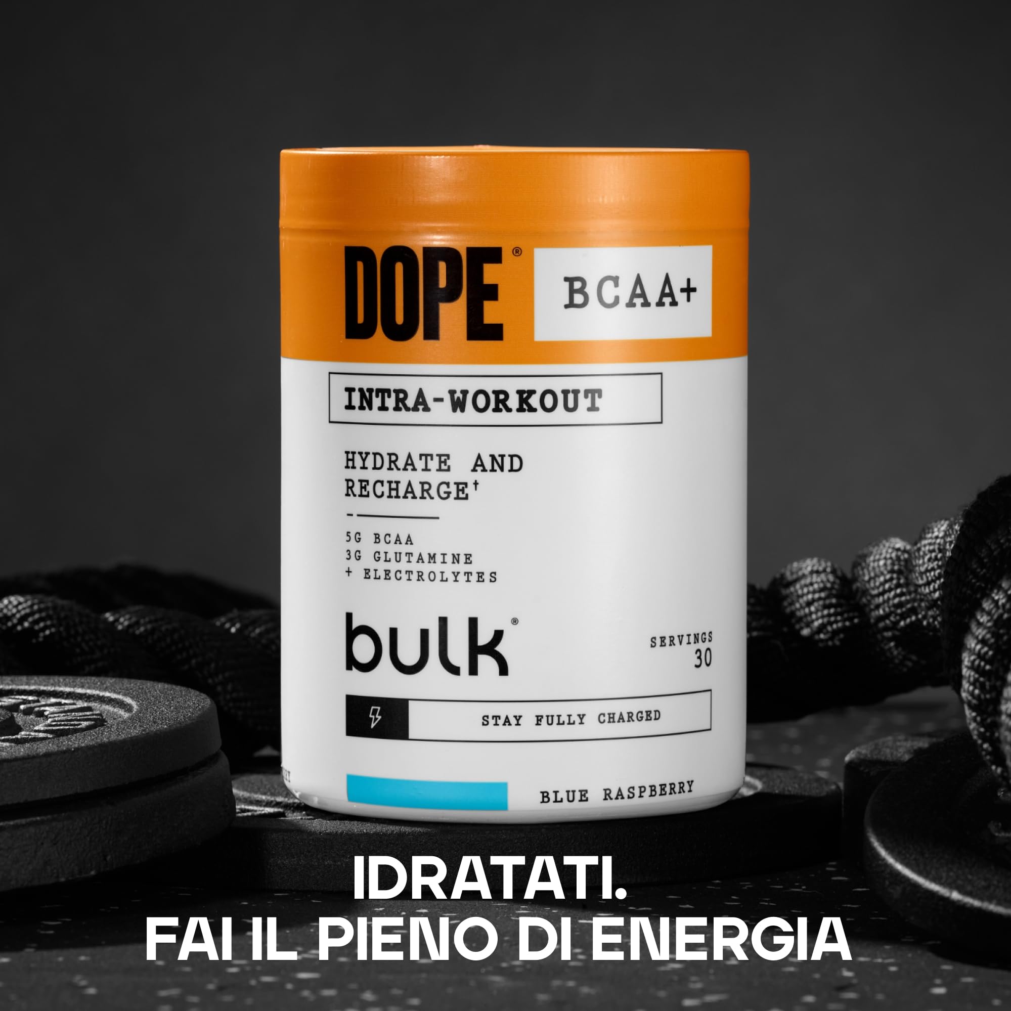 Dope BCAA+ | Intra-Workout Powder | Strawberry Lime | 360 g | 30 Servings | 5g BCAAs | Electrolyte Blend | Glutamine | Vitamin B6 & B12 | Supports Hydration, Energy & Recovery
