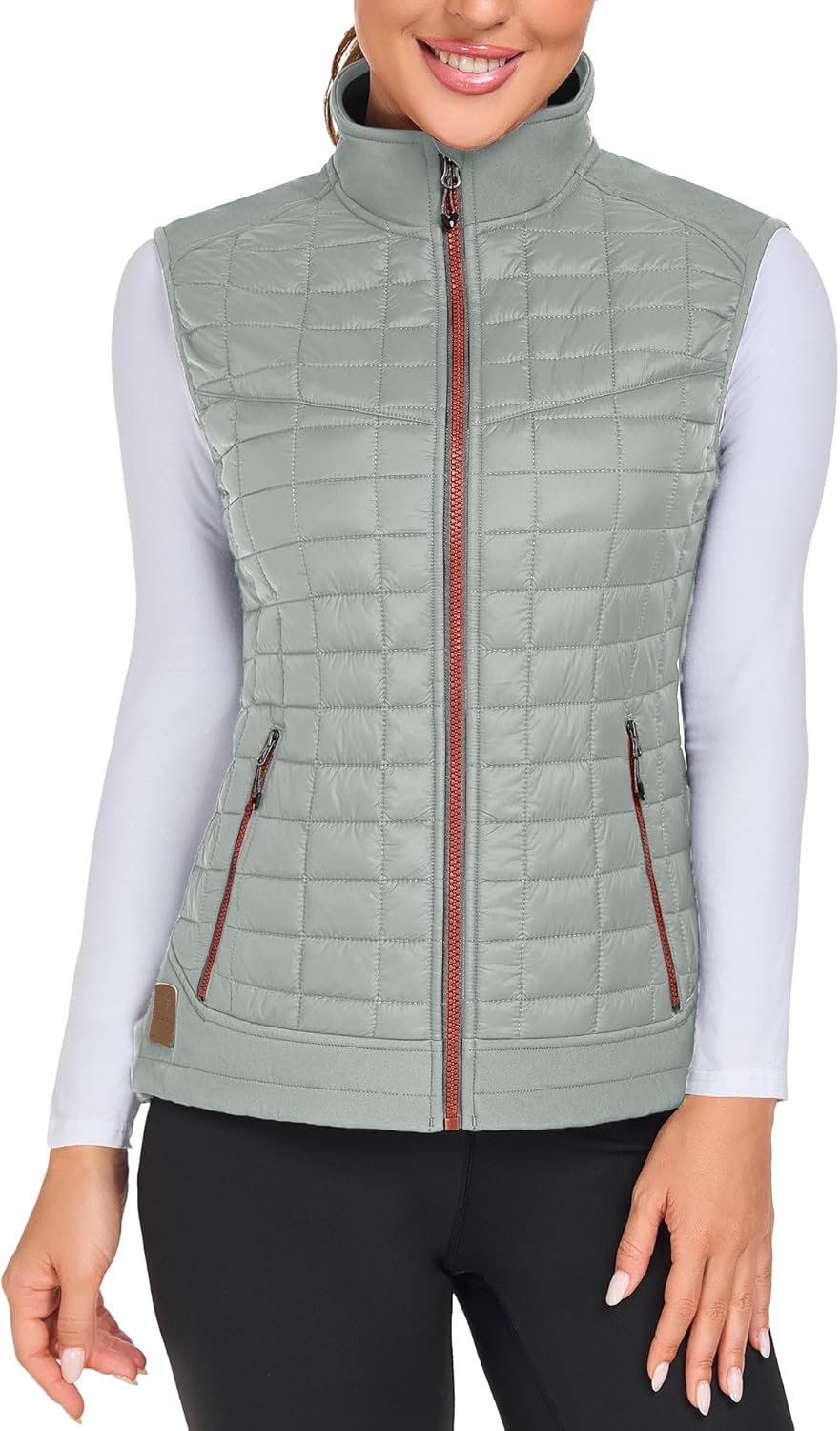Little Donkey Andy Women's Lightweight Puffer Vest, Warm Outdoor Sleeveless Jacket for Hiking Travel Running Golf