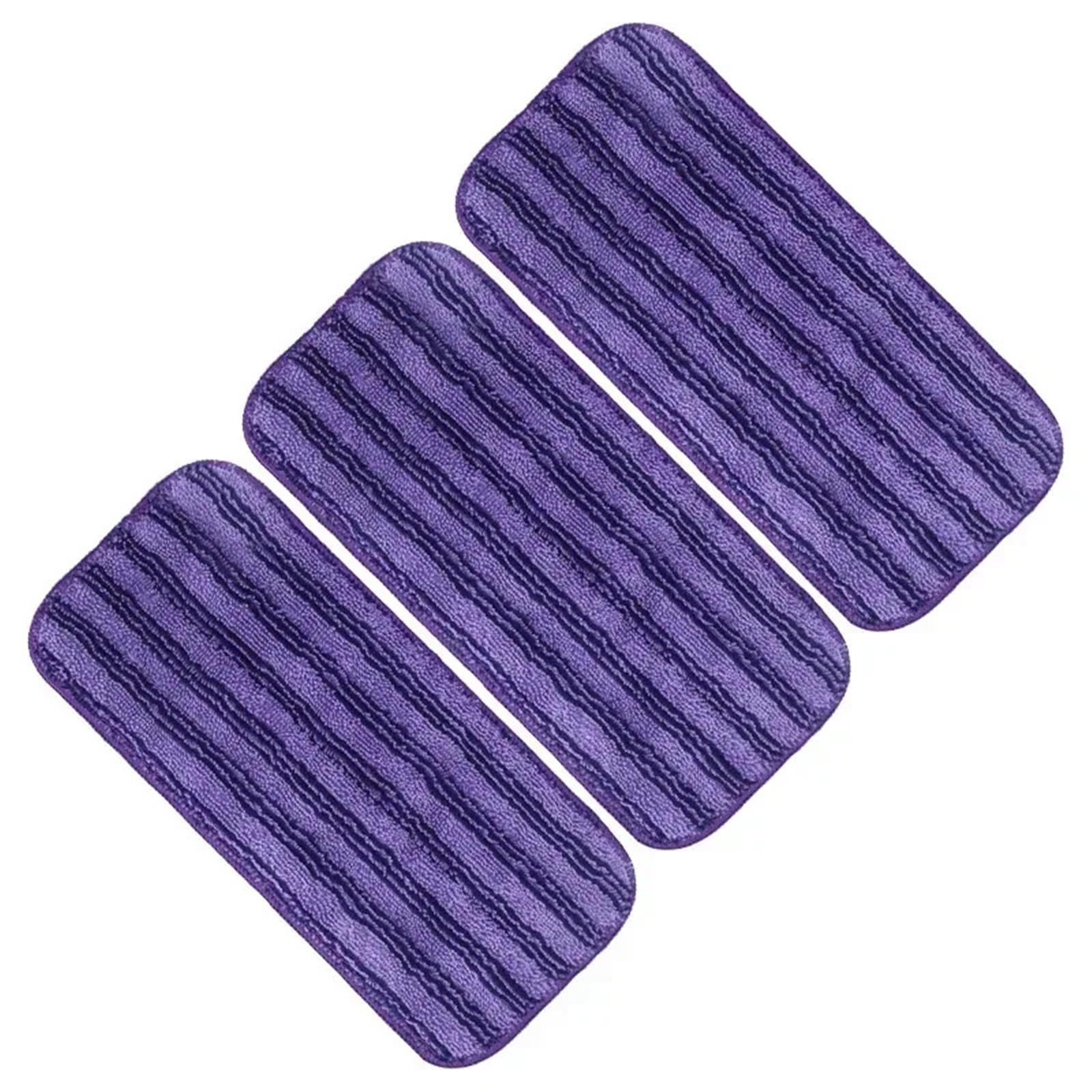 Mop replacement pad set 3PCS Reusable Mop Pads for Mops Wet Dry Head for Household Hardwood Floor Cleaning(Color3)