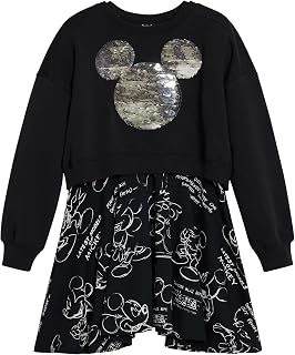 Desigual Vest_Mickey Dress, Nero, 12 Anni Bambine e Ragazze