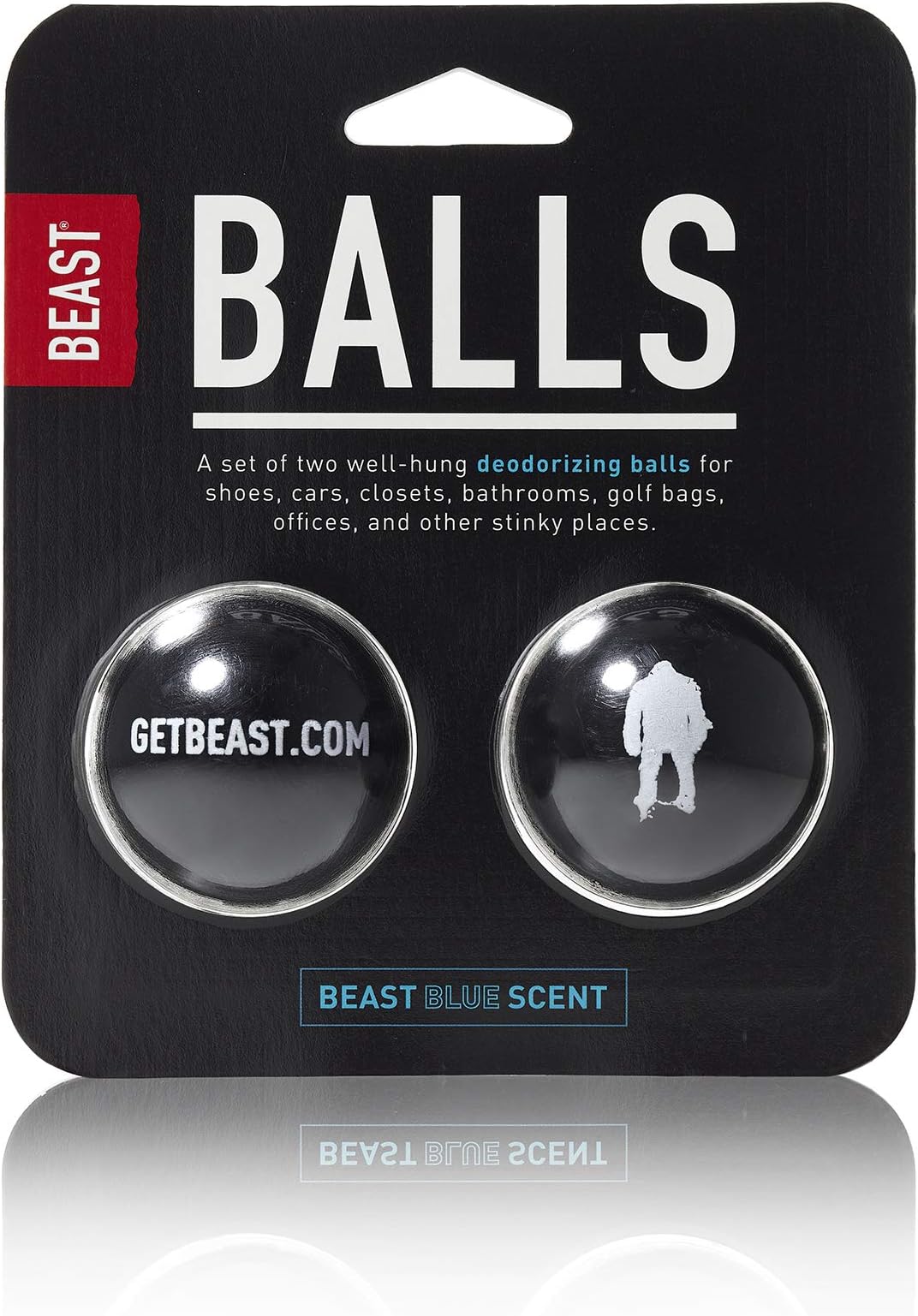 Beast Balls - Deodorizing Balls for Shoes Cars Closets Offices Gym Bags Bathrooms Sneakers Boots Lockers Air Fresheners - Beast Blue Long Lasting Premium Natural Scent by Tame the Beast