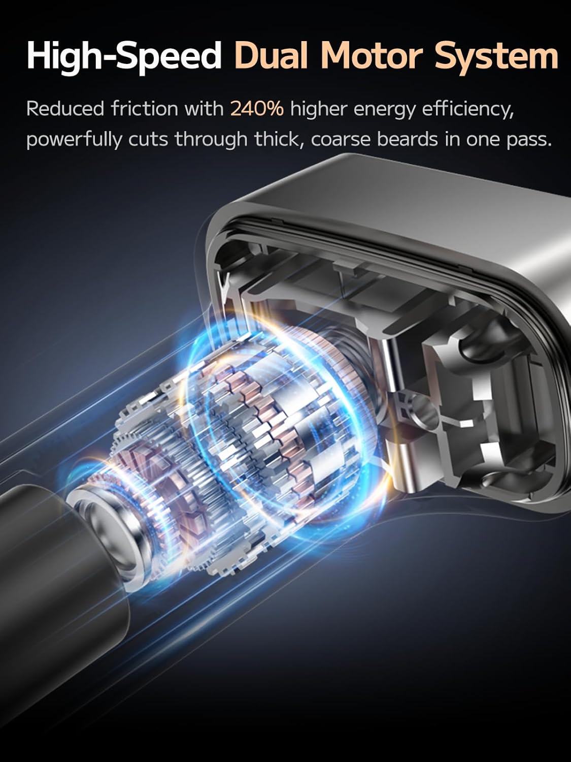 Electric Foil Shavers for Men, Mini Electric Razor for Face & Beard, Samll Shaver Portable Compact & Lightweight for Travel - IPX7 Waterproof Cordless Fast Charge, 3 Blades, Wet/Dry Use