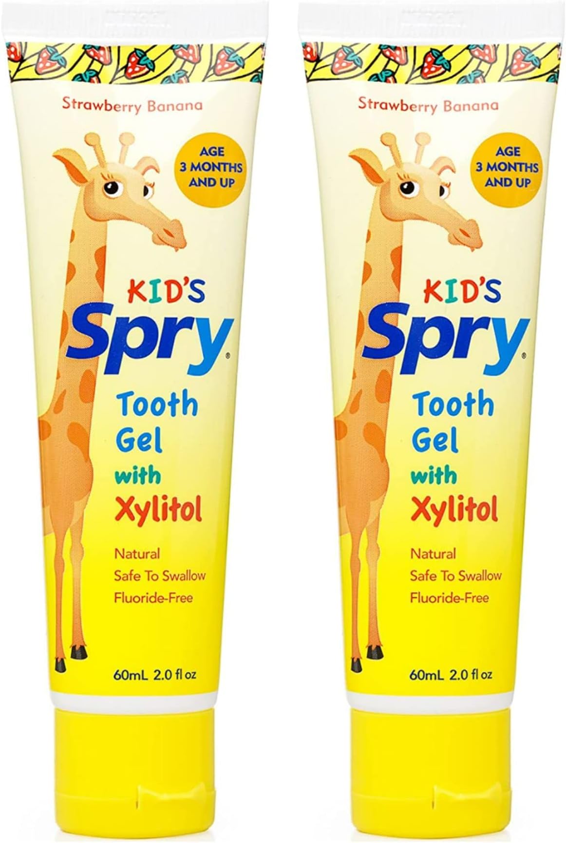 Spry Xylitol Baby Toothpaste, Natural Toddler Toothpaste