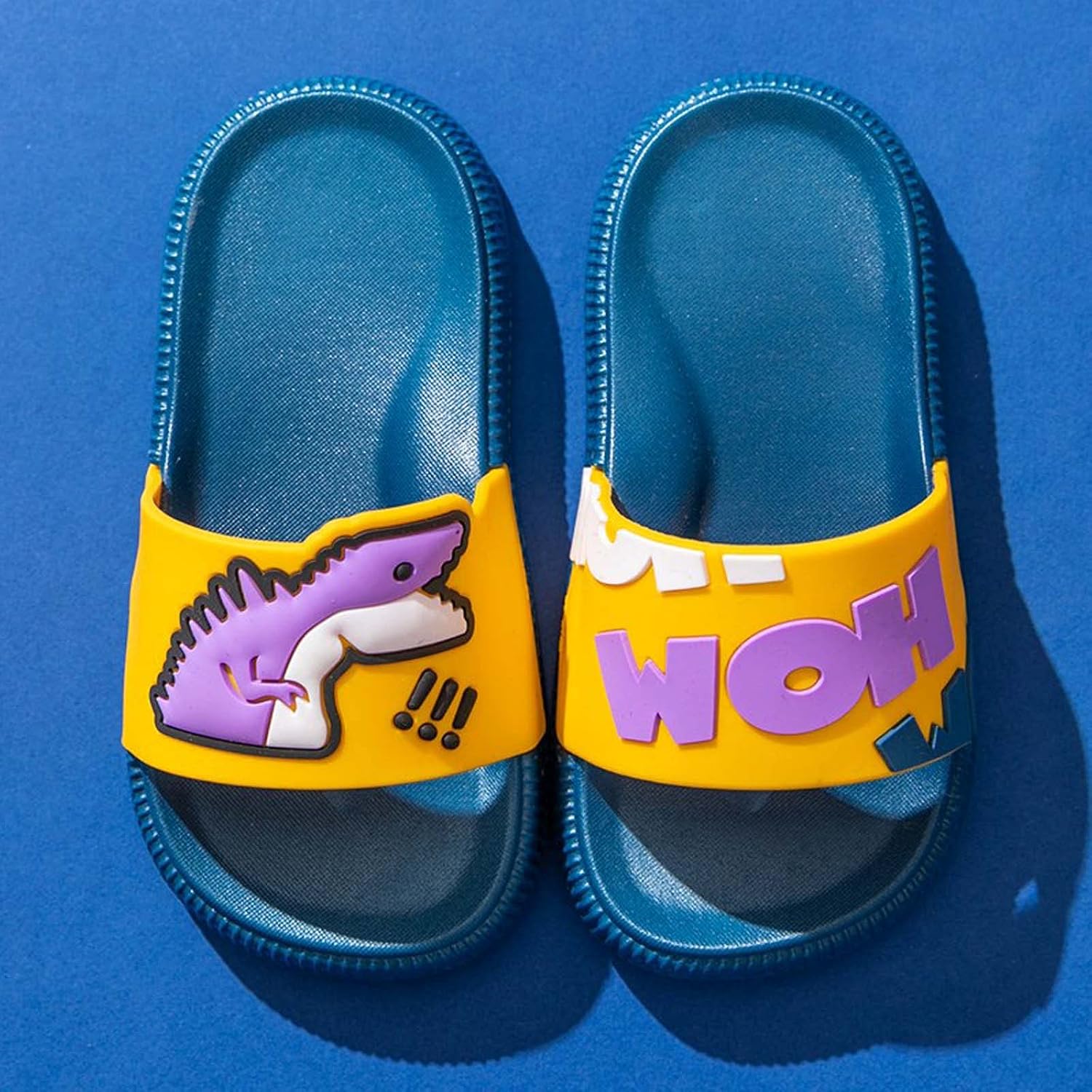 COMIOR Cartoon Dinosaur Boys Girls Non-Slip Home Bathing Beach Sandals Slippers Shoes : Clothing, Shoes & Jewelry