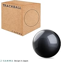 Vista 5 de SANWA Bola de seguimiento de 34mm/1.34pulg, Bola de repuesto para Logitech m575, m570, MX Ergo, Perixx, Kensington y otros mouse de bola de Negro